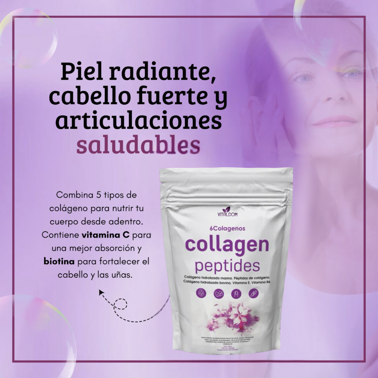 2x1 Multi Collangen Peptides Importados