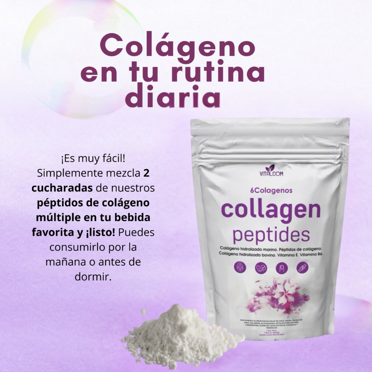 2x1 Multi Collangen Peptides Importados