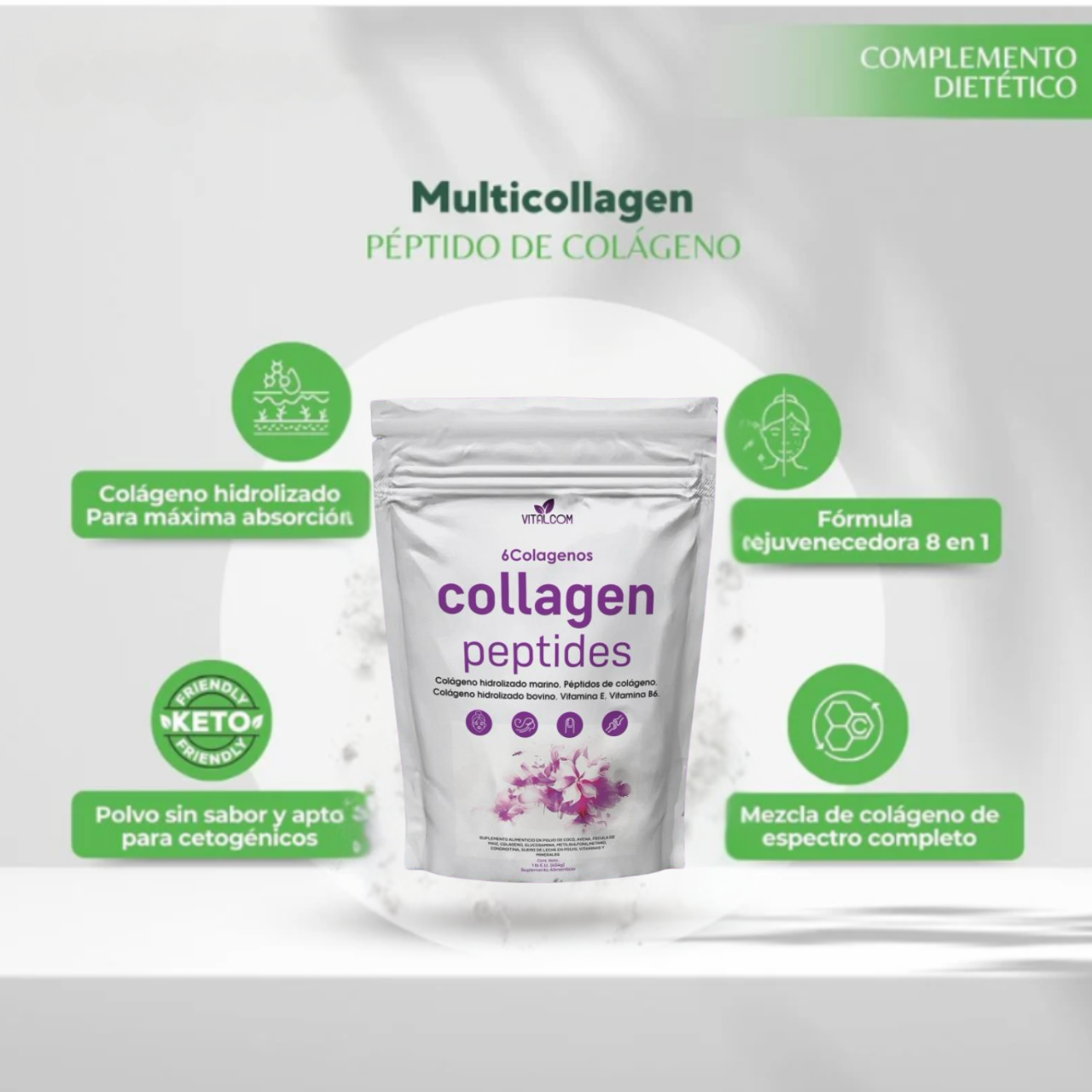 2x1 Multi Collangen Peptides Importados