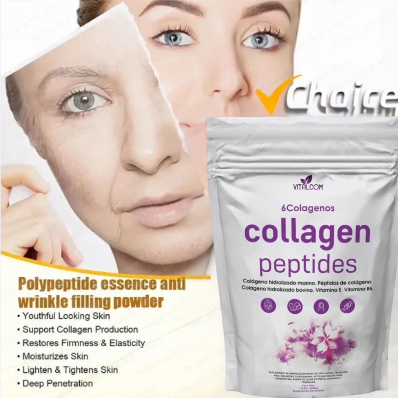 2x1 Multi Collangen Peptides Importados