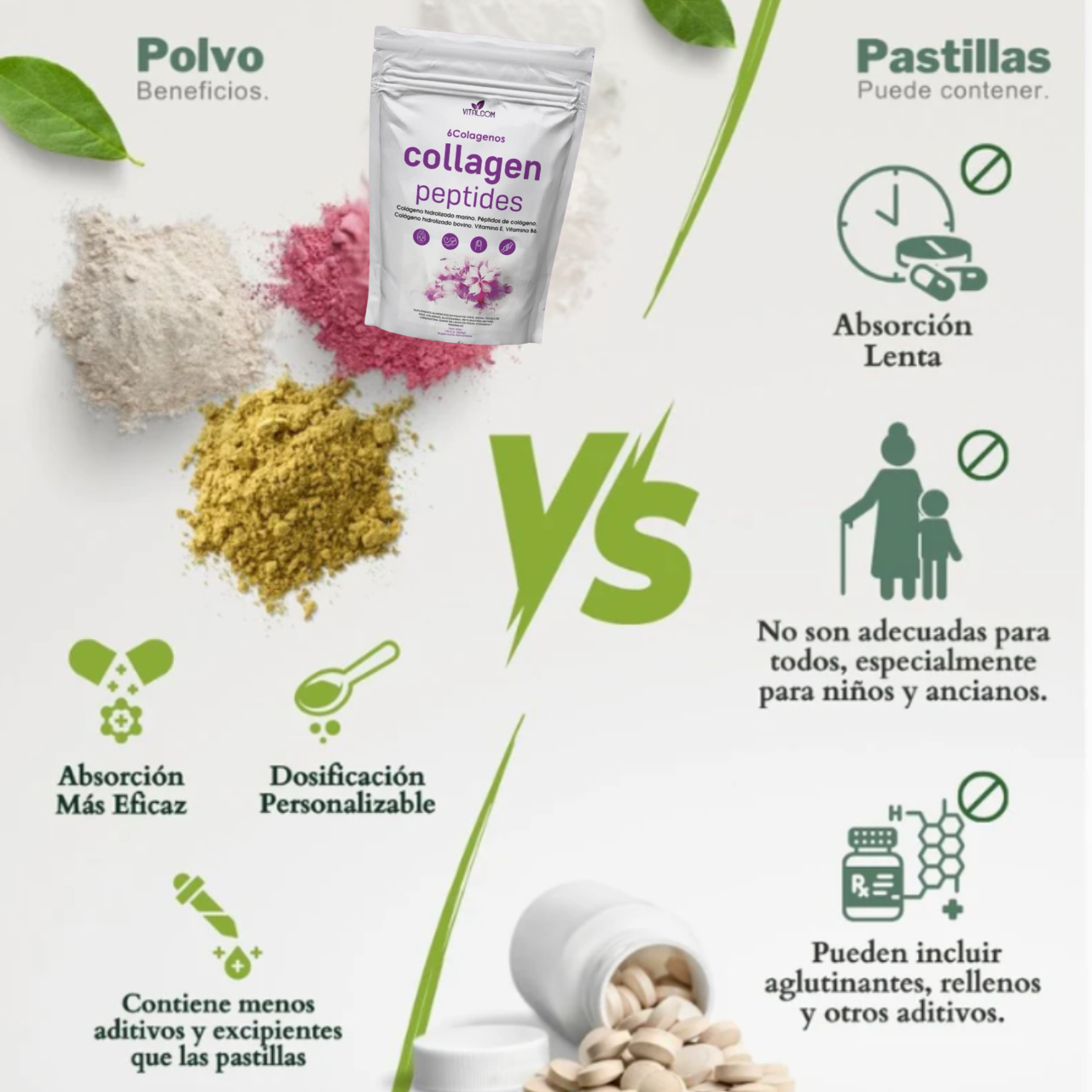 2x1 Multi Collangen Peptides Importados