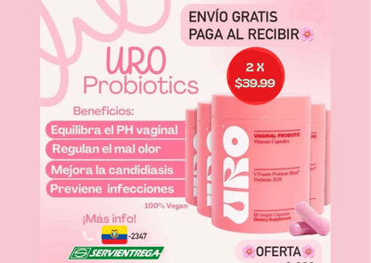 2x1 URO Probióticos Importados