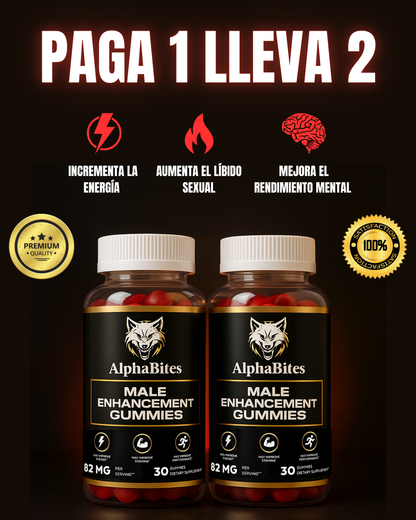 Alpha Bites: Potencia tu Desempeño y Vitalidad Masculina de Forma Natural