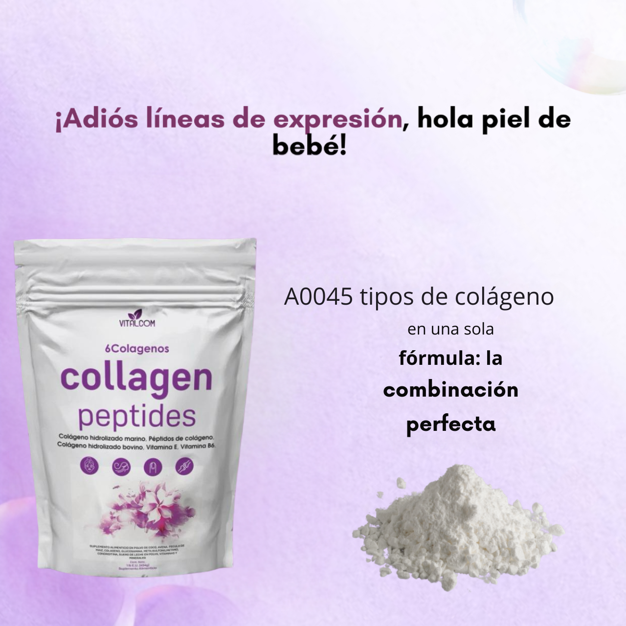 2x1 Vitalcom Collangen Peptides Importados