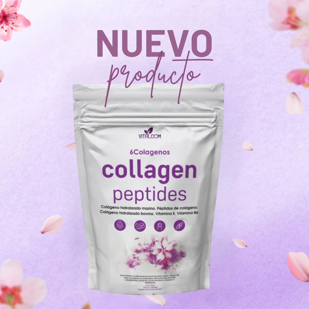 2x1 Vitalcom Collangen Peptides Importados